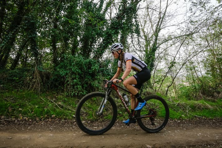   Like Stefanie Dohrn, many World Championship starters opted for a hardtail on the steep, not too technical course