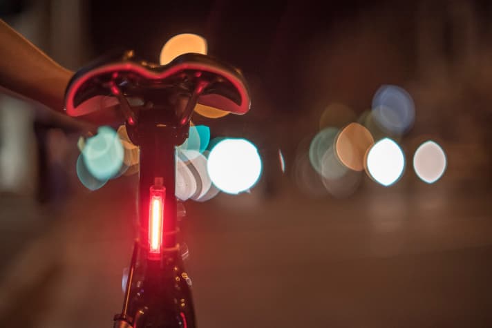   The Knog Plus is of course approved for road use. The bracket can remain attached to the bike. The light holds itself in place with a magnet.