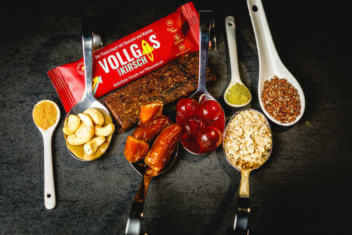   Hochwertige Zutaten ohne versteckte Zucker oder Zusatzstoffe: Das zeichnet die neuen Vollgas-Riegel aus.