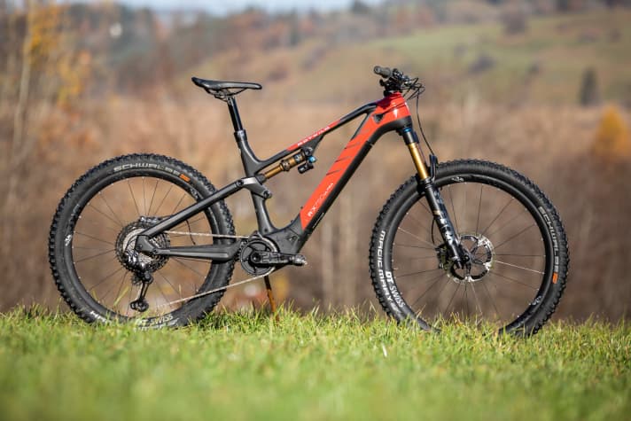   With its sensitive suspension and balanced geometry, the Rotwild is primarily aimed at touring bikers - but with a price of 11499 euros, unfortunately only at higher earners.
