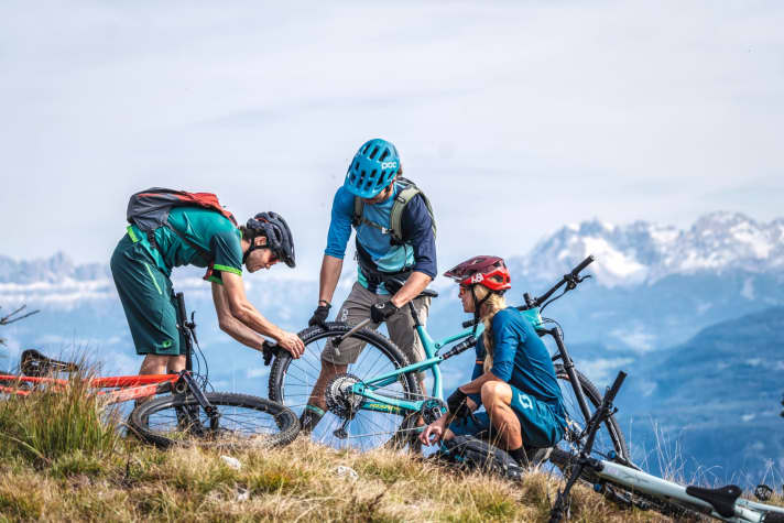   The new trail bikes climb so well that you'll want to set off on a tour across the Alps right away.