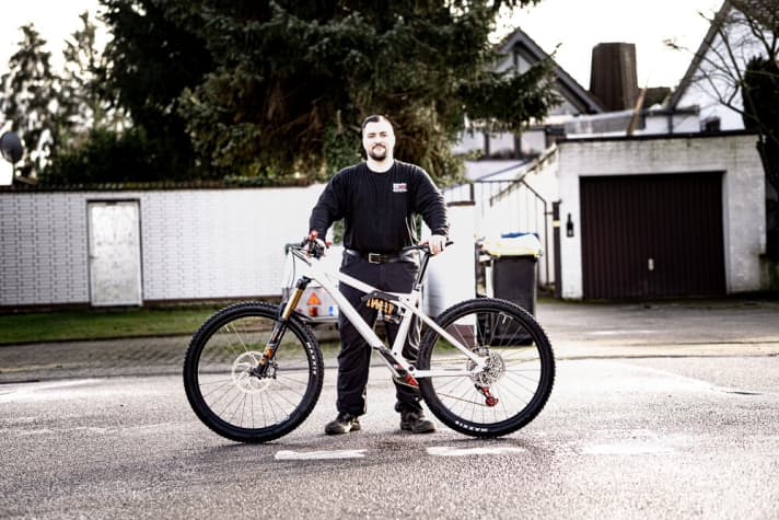   Privat fährt Stefan Schimschal ein Liteville. Das Fahrwerk hat er natürlich speziell auf seine Vorlieben angepasst.