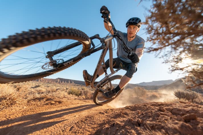   Endurance test: 11-time US trials champion Pat Smage puts the new Ripley AF through its paces in Utah.