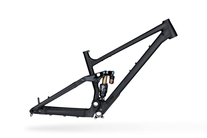   The tidy aluminium frame is available in matt black and, typical of Raaw, in raw aluminium with clear lacquer.