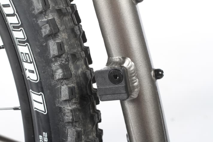   A chain guide can also be fitted to the front derailleur mount.