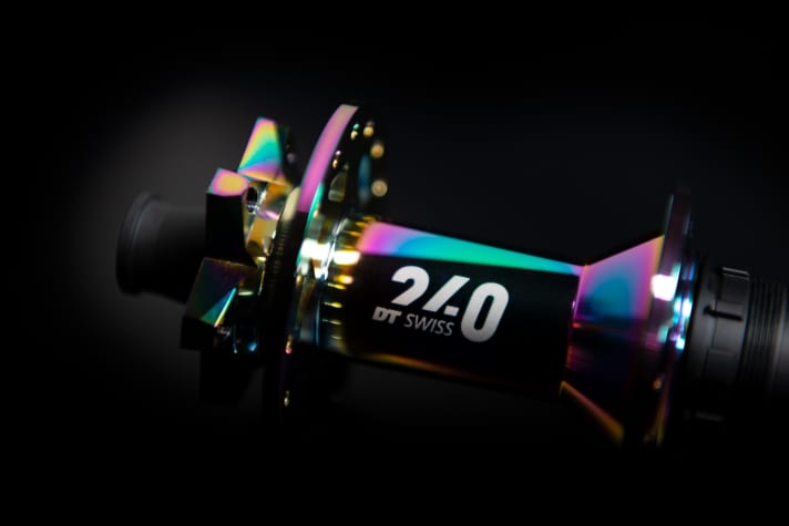   The oil-slick version is somewhat heavier and more expensive than the standard black version.