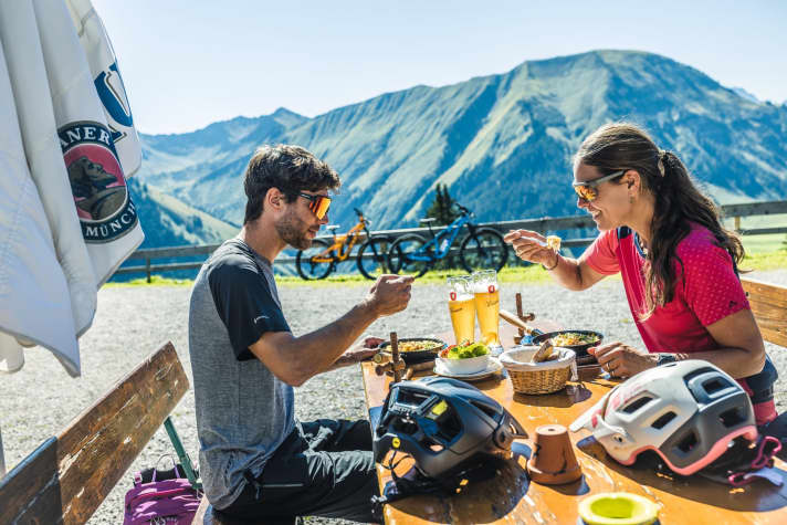   Refreshment on the Heiterwanger Hochalm