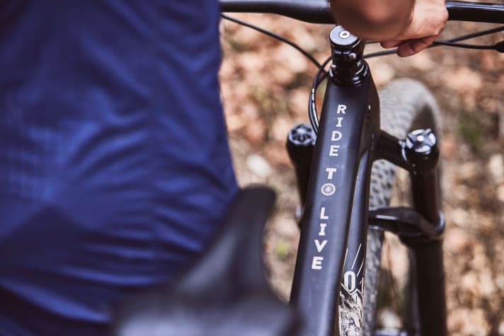   The slogan on the top tube also adorns many Maloja garments.