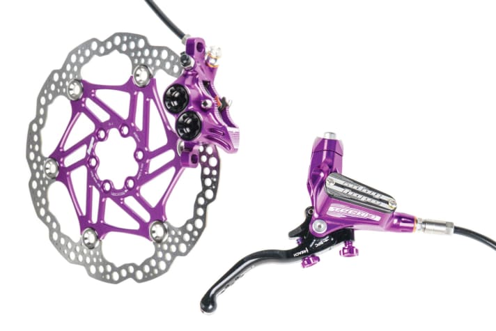 HOPE Evo Tech 3 E4 | 399 grams / 280 euros¹ (four-piston brake)