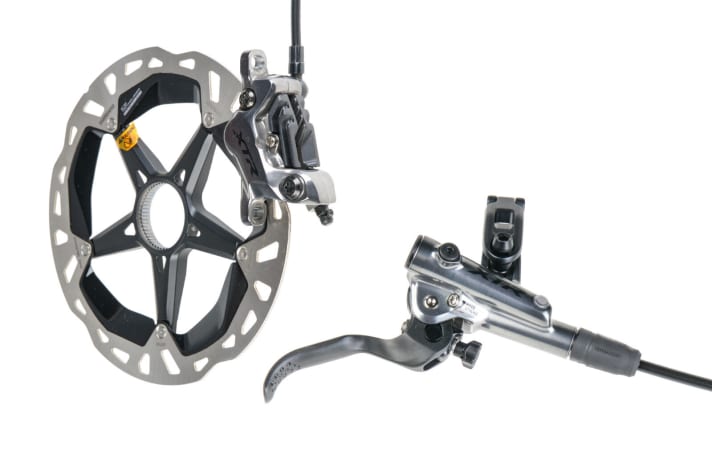 SHIMANO XTR 9120 | 395 Gramm / 304 Euro¹ (Vierkolben-Bremse)
