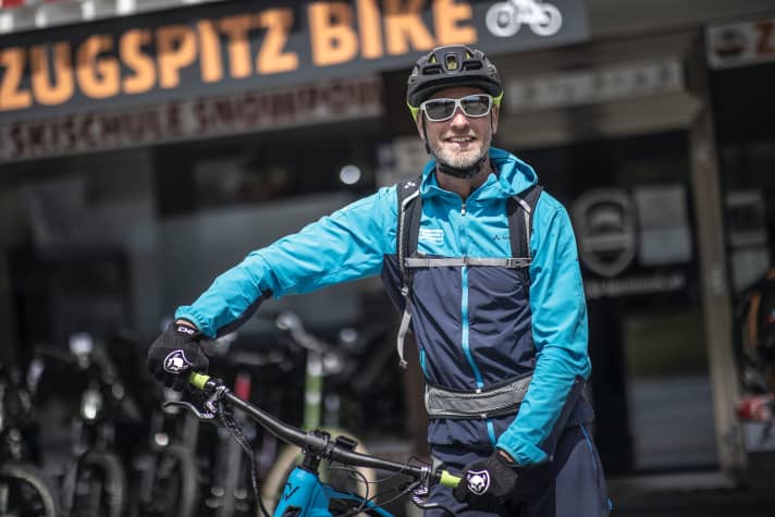   Elgar Köck, a Lermoos veteran and full-time bike guide, knows every ramp and every bend in the region.