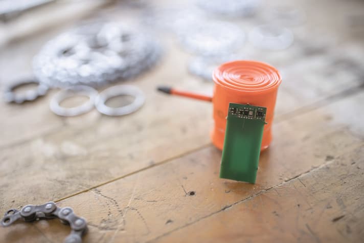   The technology of the "smart" bicycle tube comes from the field of mobile communication and is called Near Field Communication (NFC).