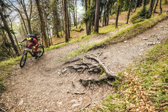   Steilvorlage Wenn sich im steilsten Teil des Anstiegs ein Hindernis vor einem aufbäumt oder eine Spitzkehre naht, ist Entschlossenheit gefragt – und die richtige Fahrtechnik