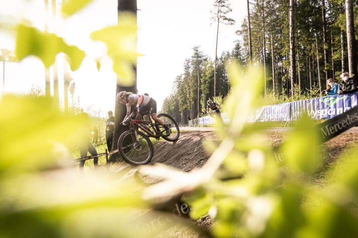   Laura Stigger also put in a strong race. In the end, the Austrian came sixth.