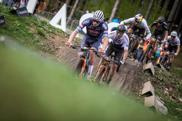   Despite "not so good legs", Mathieu van der Poel was usually right at the front.