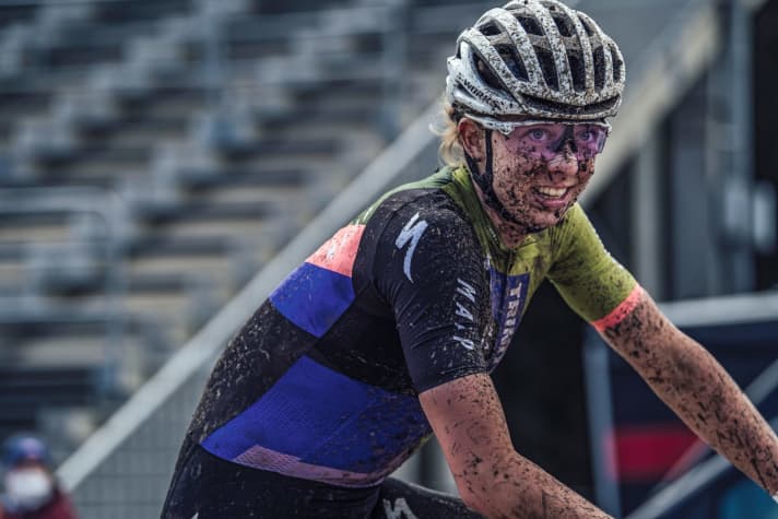   HALEY BATTEN (22) Wenn die junge Amerikanerin auch beim Olympia-Rennen so stark fährt, könnte sie in Tokio die erste MTB-Medaille für die USA holen.