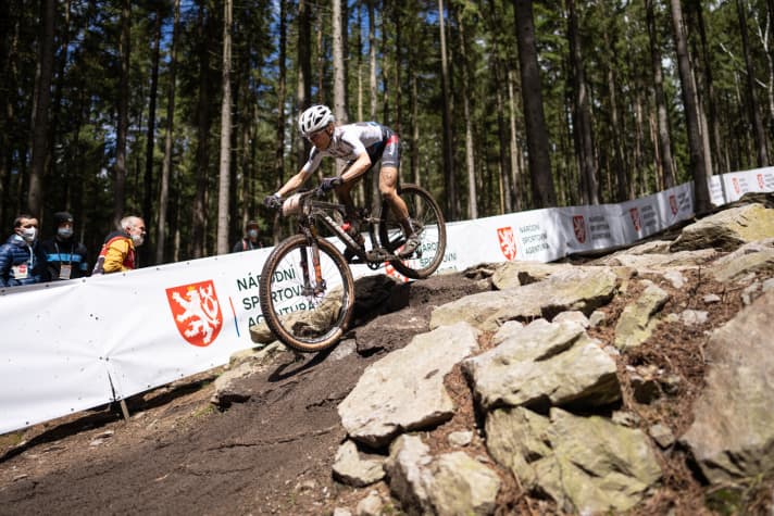   High-flyer of the 2021 XC season so far: Loana Lecomte.