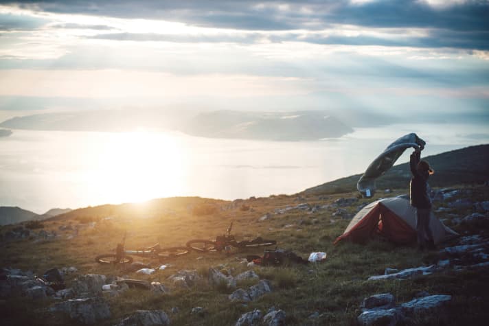   Two Canadians cross the wild coastal mountains on the Adriatic.