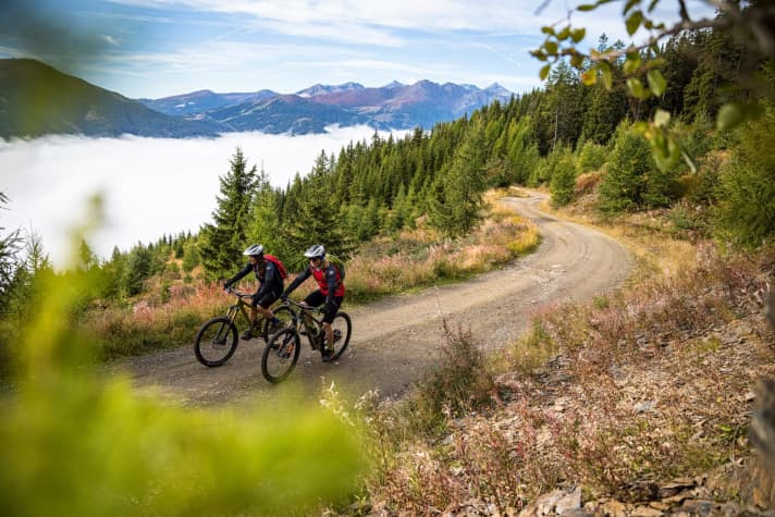   In Lungau on the way to the Trogalm - high above the Murtal valley.