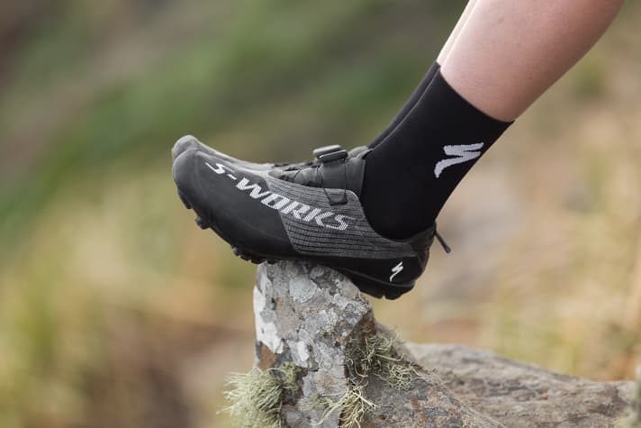   Made for the hunt for World Cup victories and Olympic medals: the Specialized S-Works Exos EVO shoes.