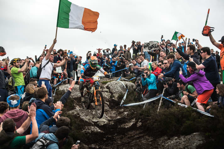   Greg Callaghan won the Enduro World Series in Wicklow, Ireland, in 2015 and 2016.