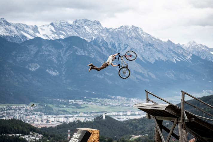   Thomas Genon beim Slopestyle-Bewerb im Vorjahr.