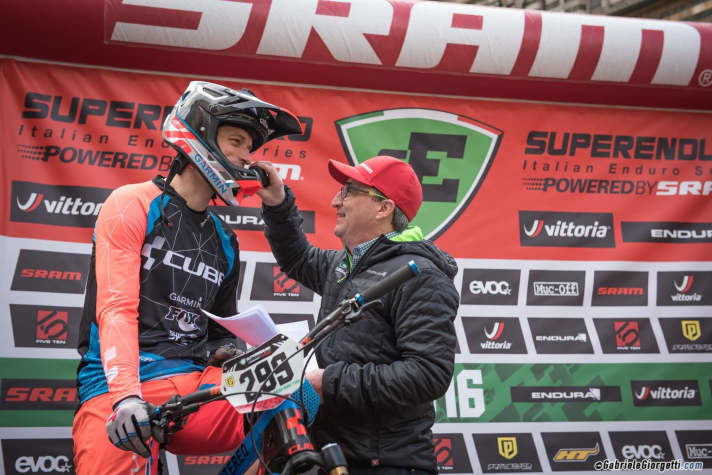  Gusti Wildhaber has been a permanent fixture for Cube at international enduro races such as the Italian Superenduro series for many years.