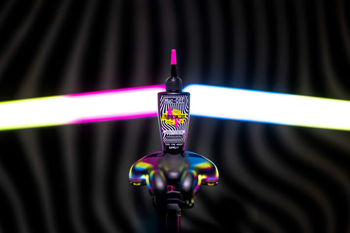 The new high-end lubricant Muc-Off Ludicrous AF is designed to shorten the time in the saddle and reduce the watts required.