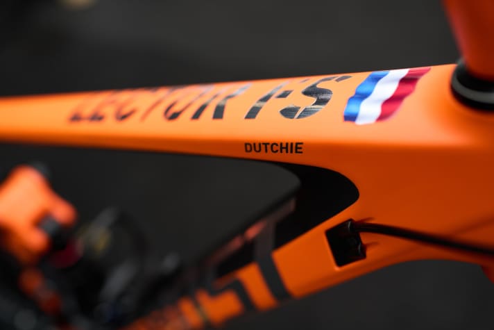   The Dutch flag is emblazoned on the top tube together with the nickname "Dutchie".