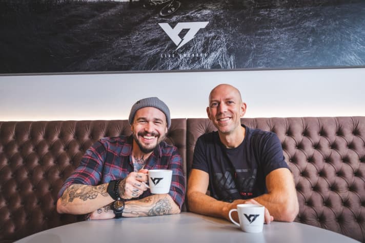   YT founder and CVO Markus Flossmann (left) with CEO Sam Nicols.