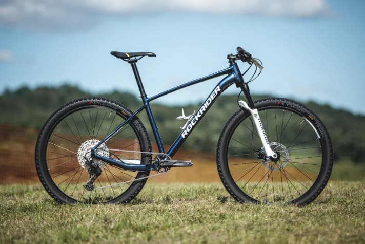  Our test bike: the Rockrider XC 100 from Decathlon for 899.99 euros.