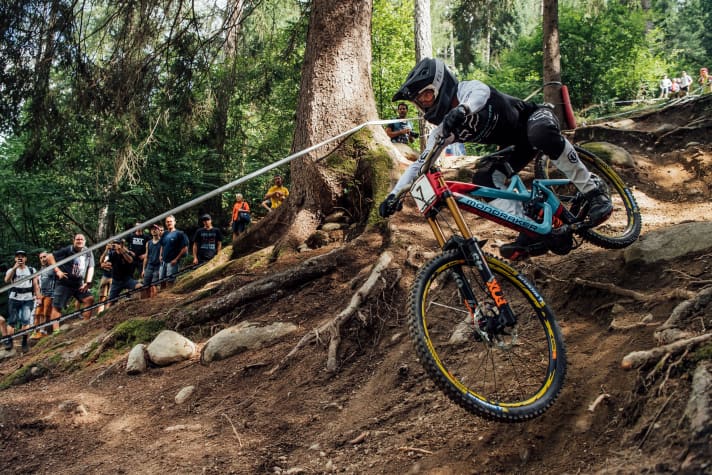   Feels at home on the track in Val di Sole: Laurie Greenland - the 2016 World Championship silver medallist.
