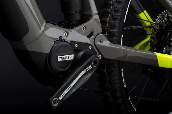   PW-X3 is the name of Yamaha's new motor. It is significantly more compact than its predecessor - but it still does not allow for really short chainstays.