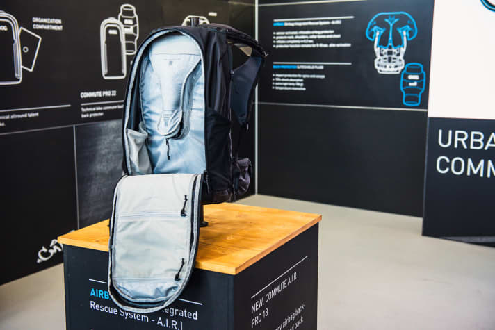 The firing mechanism does take up some space in the rucksack, but the storage space is still decent.