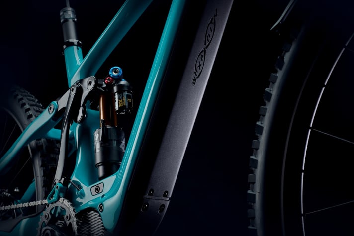   Das Unterrohr beherbergt einen 630-Wattstunden-Akku, ebenfalls von Shimano.