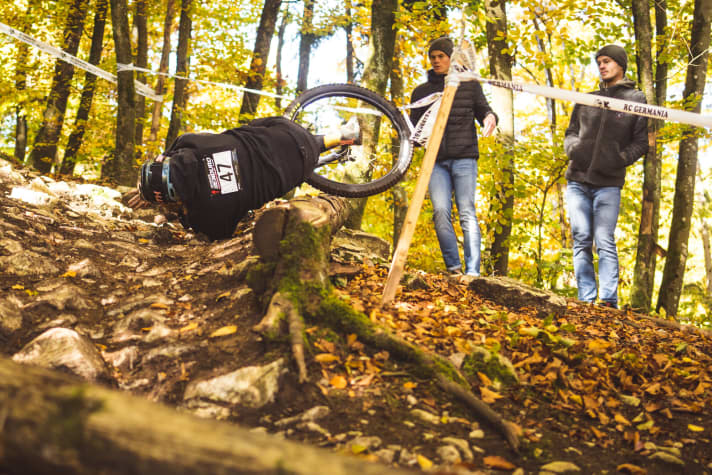   Tight bends, slippery rocks and all without a training run: The six stages were tough even without spectacular features!