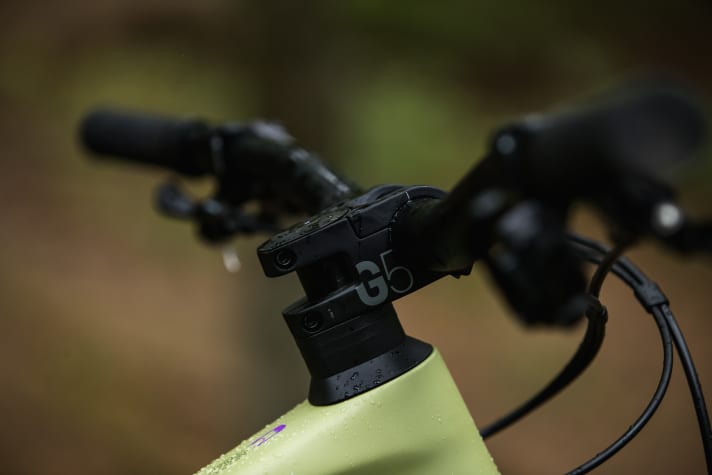   Both the frame and add-on parts such as the in-house stem have been tested to downhill standards.