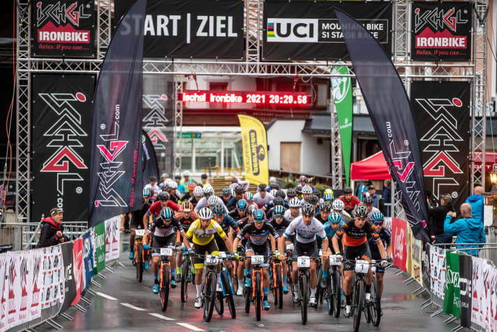   Mass starts again at last! Real marathon feeling to return in 2022. Like here at the Ischgl Ironbike, planned for 3 to 6 August. 