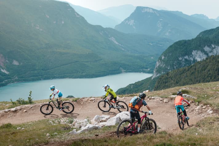 It could go on like this forever - even with kids - if the weather, the view, the fun and the difficulty are right.