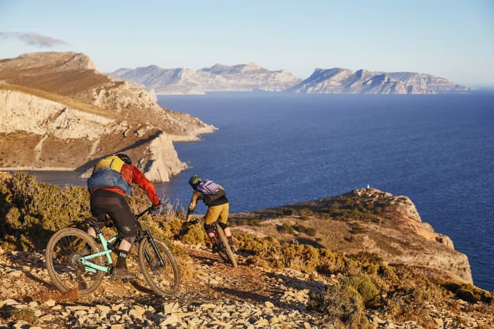   Insel Leros: Nach den Castle Steps erlebten wir noch die wahren Trails in beeindruckender Küstenlandschaft.