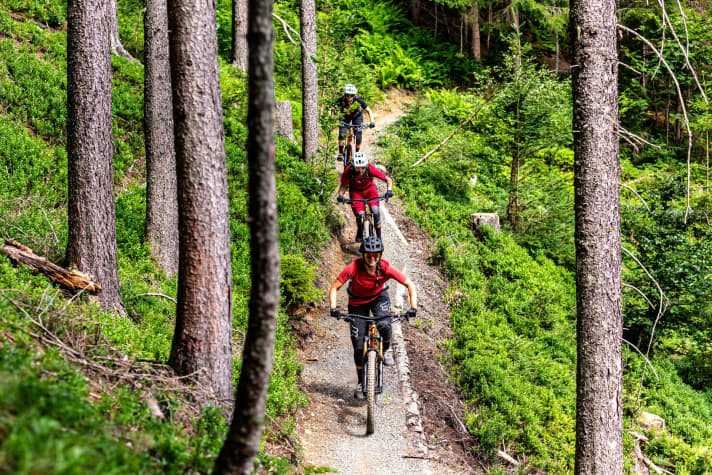   Schwarzleo trail in the Epic Bikepark Leogang