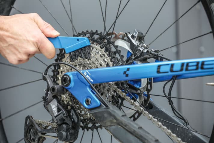   After every significant ride on the e-bike, the cassette should be...