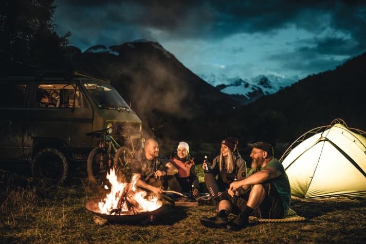   Camping Morteratsch: One of the most beautiful campsites for bikers - Canada feeling included.