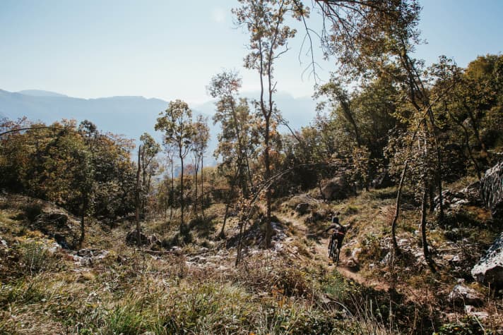 Despite the racing flair: fun takes centre stage in the youth classification of the Kids Enduro.