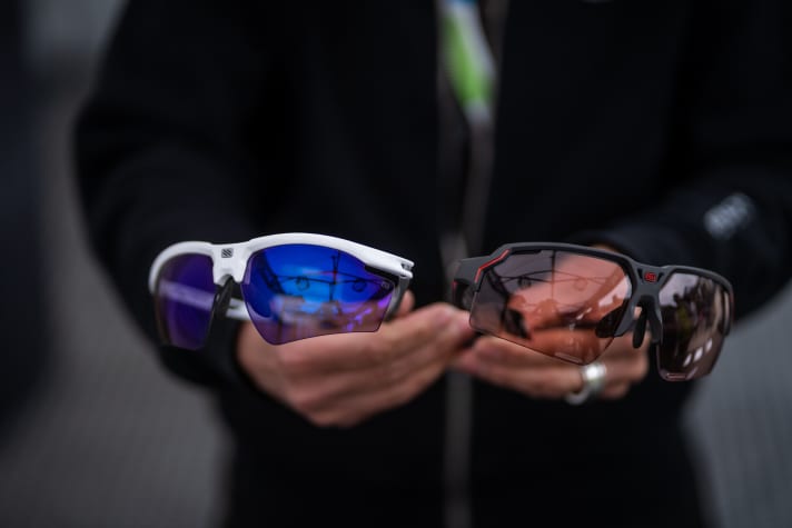 The Rudy Project Magnus on the left and the Dealtabeat model on the right.