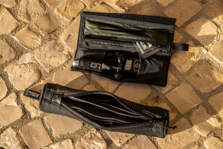   There's room for all the items you need. Spare materials and tools fit into the pockets without rattling.