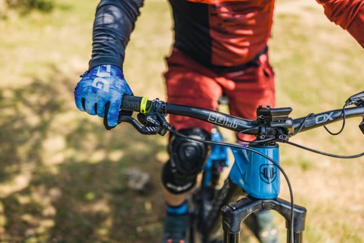   Brake lever adjustment: With modern brakes and levers, one finger is all you need to brake.