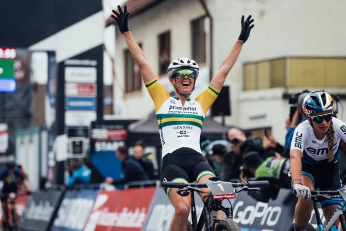   Superiority: Australian Rebecca McConnell is the overall World Cup leader and wants to extend her lead in Nove Mesto. Will she prevail against the mainly French competition?