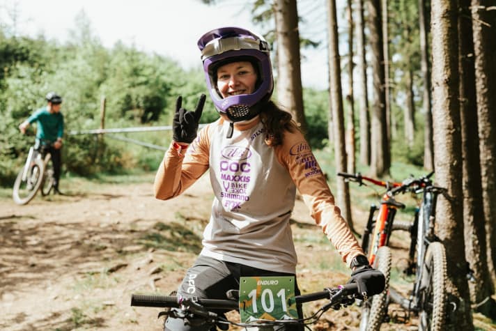   Commanding: Raphaela Richter once again took the title at the German Enduro Championships in Willingen 2022.