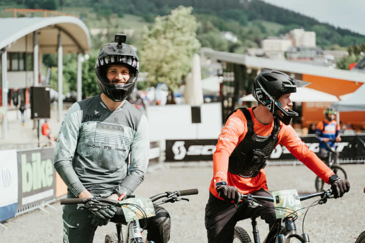   Torben Drach (links) wurde Dritter, Jasper Jauch fuhr auf Platz fünf.
